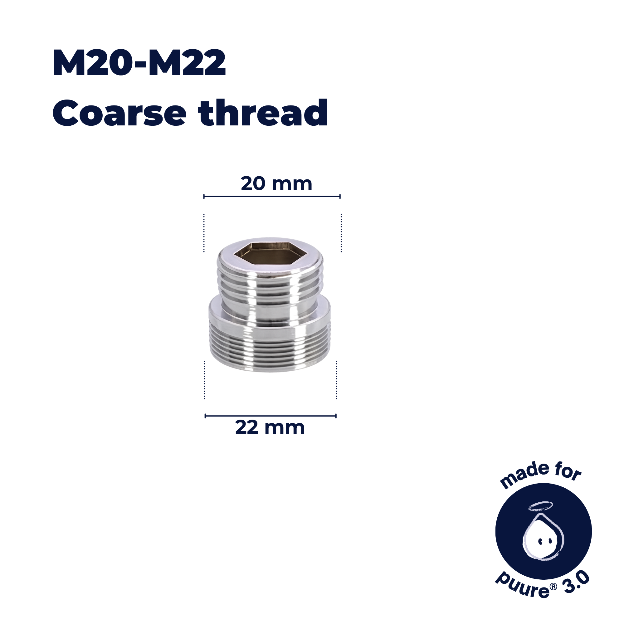 M18–M22 Kranadapter