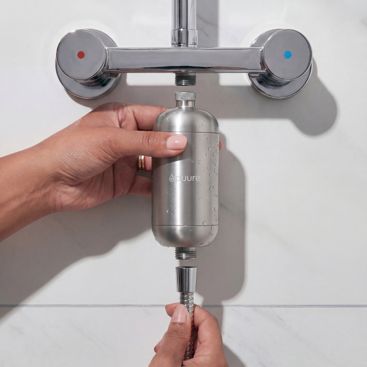 Puure® 3.0 Shower System with its replaceable filter